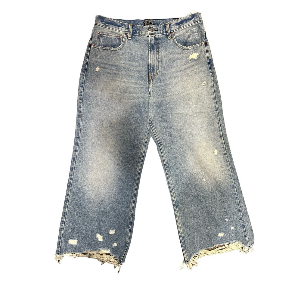 Abercrombie & Fitch Blue wide leg jeans